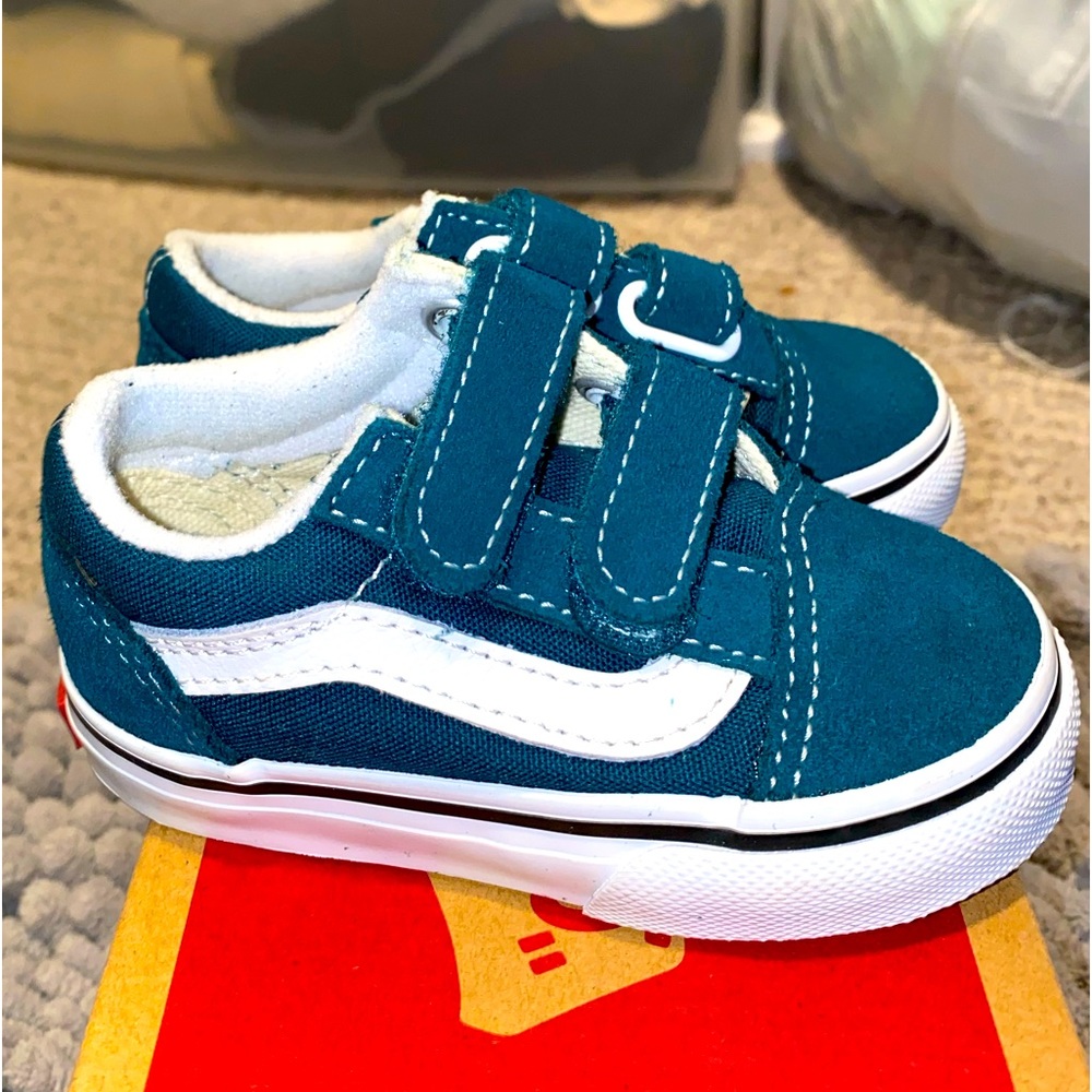Old Skool Vans in Deep Teal for Infant